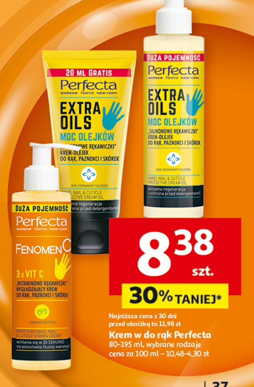 Krem do rąk i paznokci Perfecta extra oils promocja