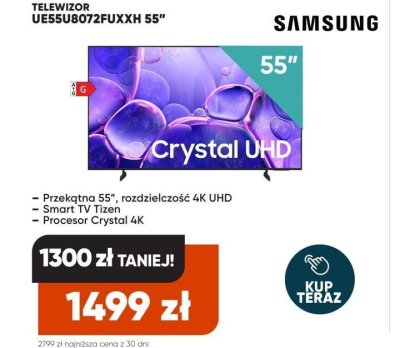 Telewizor UE55UB072FUXXH 55" promocja w Max Elektro