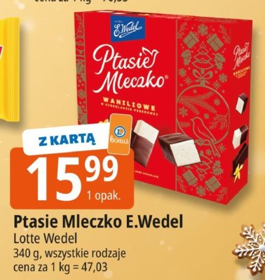 Ptasie mleczko E.Wedel Lotte Wedel promocja w Leclerc