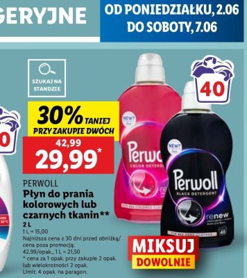 P艂yn do prania Perwoll renew black promocja