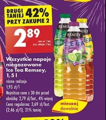 Napój limonka bergamotka Remsey promocja