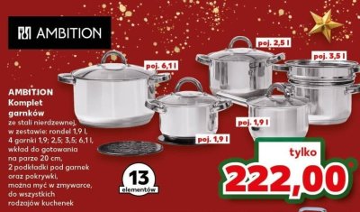 Komplet garnków  promocja w Kaufland