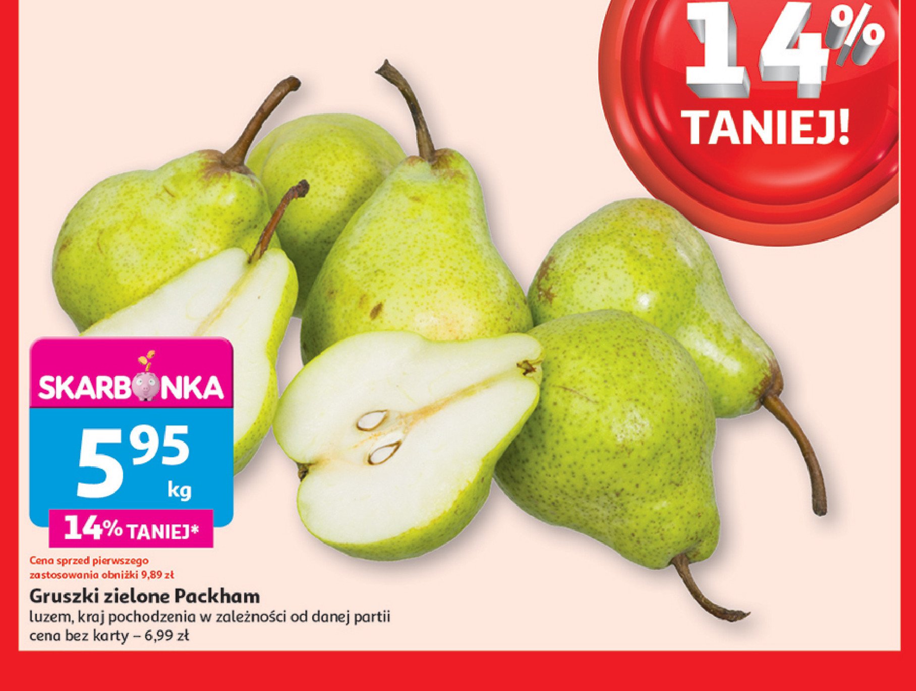 Gruszki packham promocja w Auchan