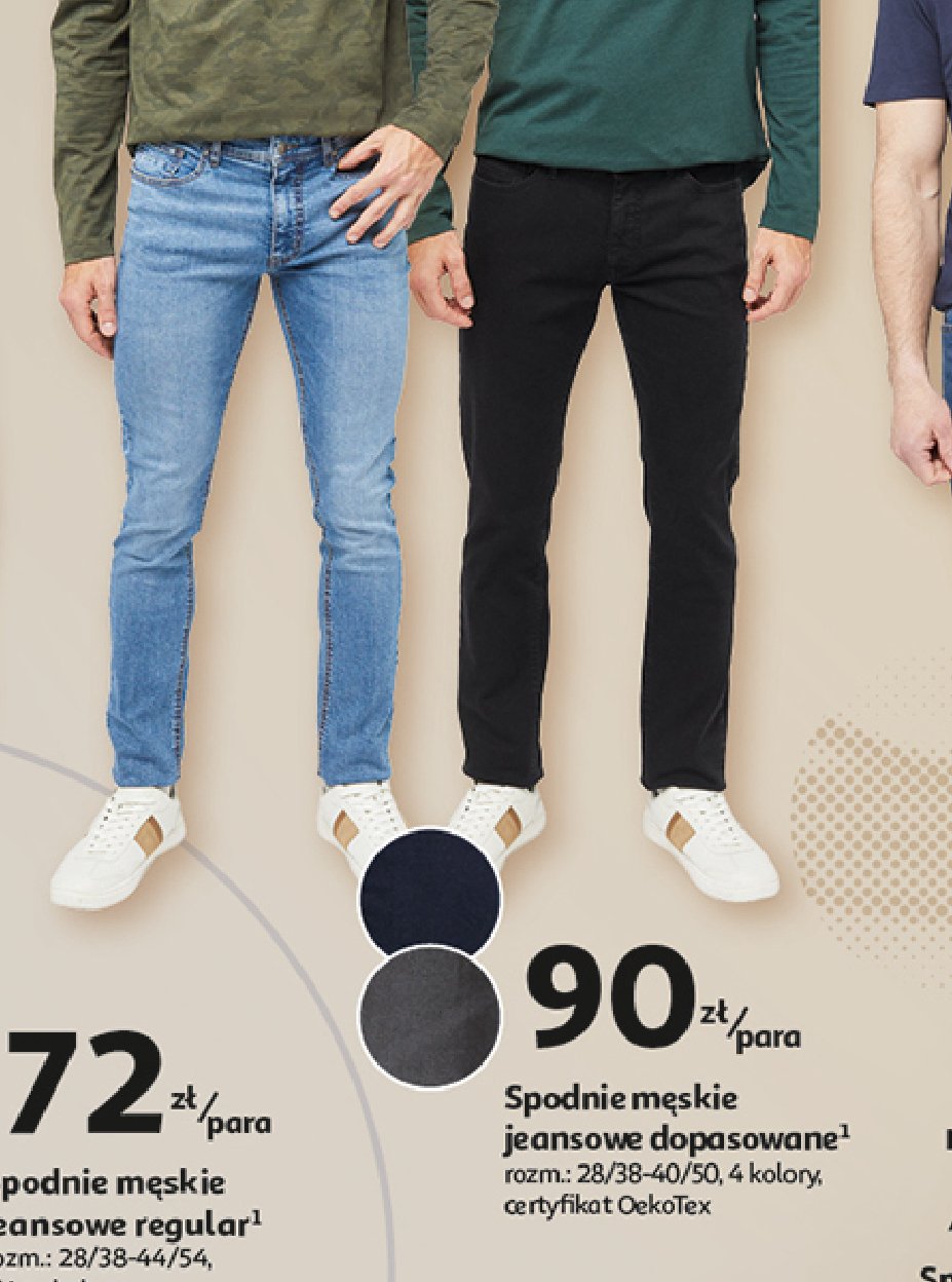 Spodnie męskie jeans slim z elastanem 28/38-40/50 promocja