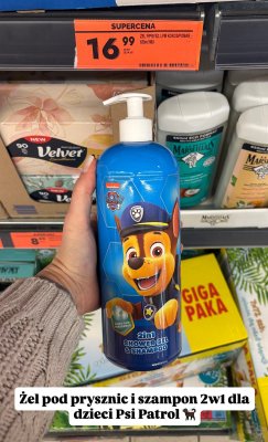 Żel pod prysznic i szampon 2w1 Psi Patrol promocja w Biedronka
