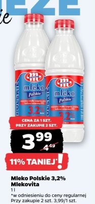 Mleko Polskie 3,2% Mlekovita promocja w Netto