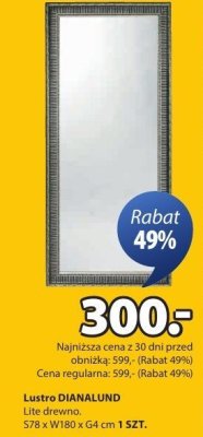 Lustro DIANALUND lite drewno promocja w Jysk