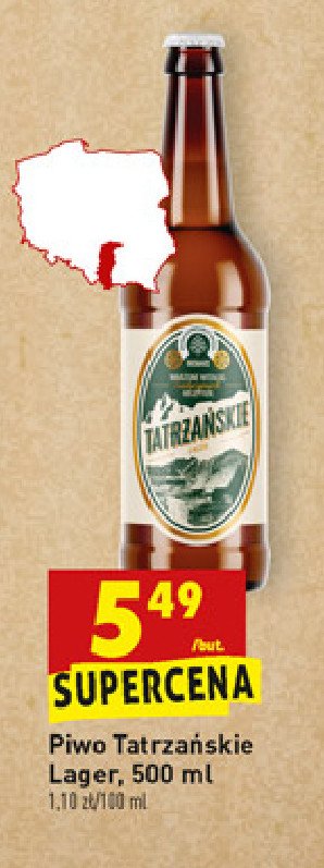 Piwo Tatrzańskie lager Rzemieślniczy browar jana promocja