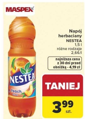Napój herbaciany NESTEA różne rodzaje promocja w Carrefour
