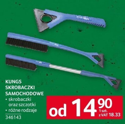 Skrobaczki samochodowe KUNGS • skrobaczki oraz szczotki do odśnieżania promocja w Selgros