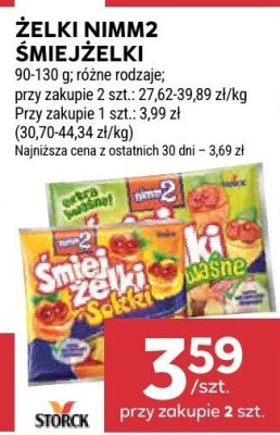 Żelki Nimm2 Śmiejżelki różne rodzaje promocja w Stokrotka