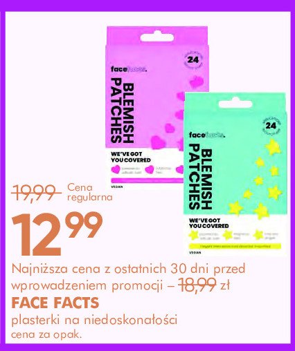 Plasterki na wypryski FACE FACTS promocja w Super-Pharm