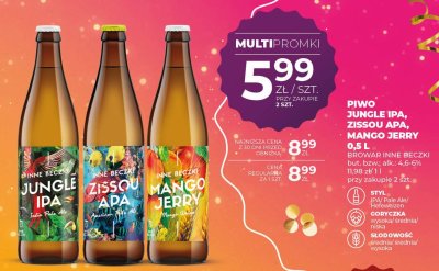 Piwo INNE BECZKI JUNGLE IPA 0,5 L promocja w Duży Ben