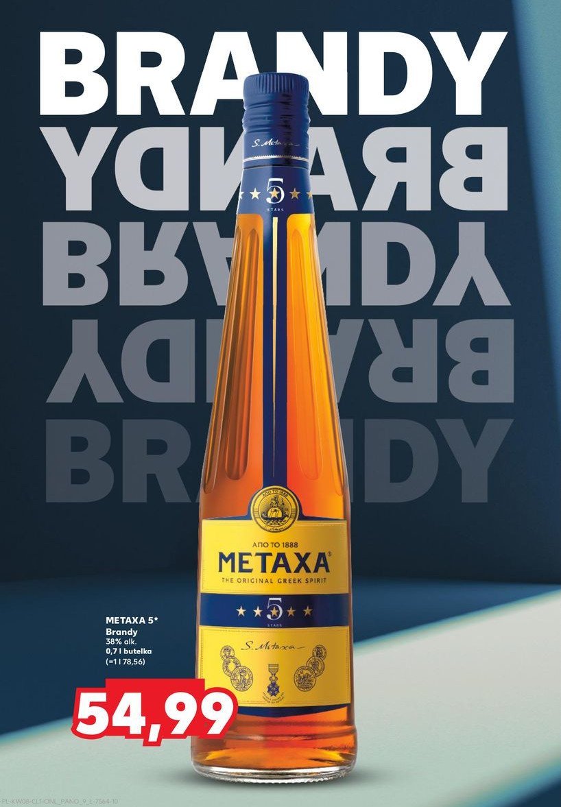 Brandy Metaxa 5* promocja w Kaufland