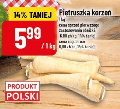 Pietruszka korzeń promocja w POLOmarket
