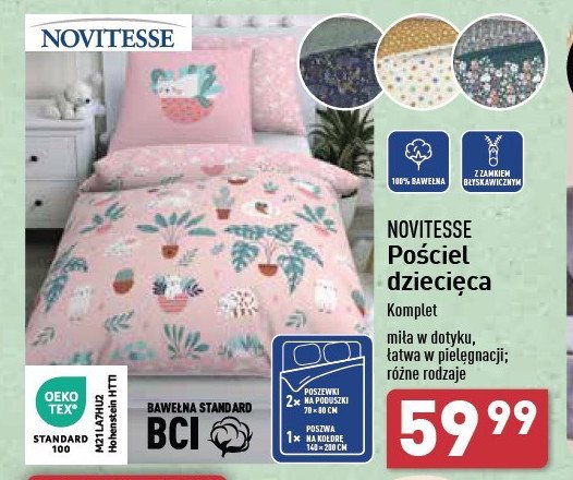 Pościel dziecięca 140 x 200 cm + 70 x 80 cm Novitesse promocja