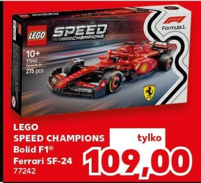 Klocki LEGO SPEED CHAMPIONS Bolid F1 Ferrari SF-24 77242 promocja w Kaufland