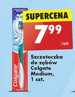 Szczoteczka do żebów medium Colgate advanced white promocja