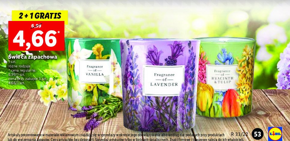 Świeca zapachowa hyacinth & tulip promocja