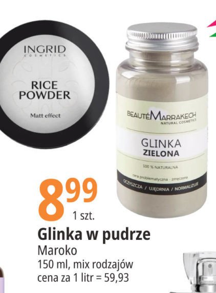 Glinka zielona w pudrze Beaute marrakech promocja