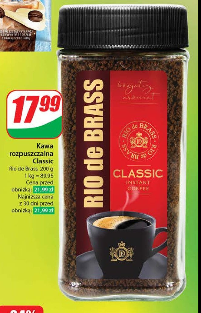 Kawa Rio de brass promocja w Dino