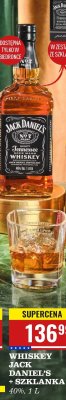 Whiskey Jack Daniel's 1 l + szklanka promocja