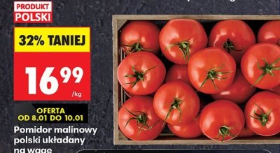 Pomidor malinowy polski układany na wagę promocja w Biedronka