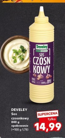 Sos czosnkowy Develey promocja w Kaufland