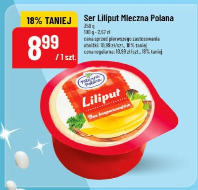 Ser Liliput Mleczna Polana promocja w POLOmarket