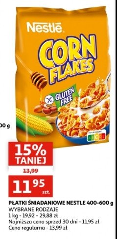 Płatki śniadaniowe bez glutenu z miodem Nestle corn flakes Corn flakes (nestle) promocja