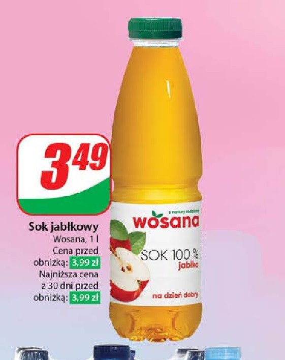 Sok jabłkowy Wosana promocja