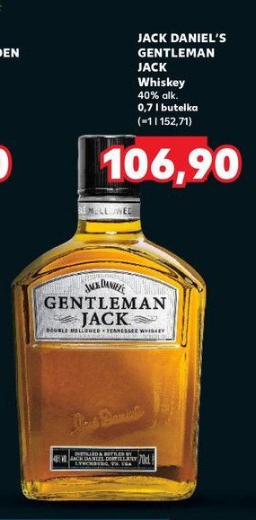 Whiskey Jack daniel's gentleman jack promocja w Kaufland