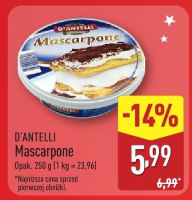 Ser Mascarpone promocja w Aldi