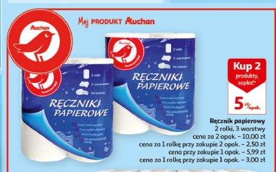 Ręcznik papierowy Auchan promocja