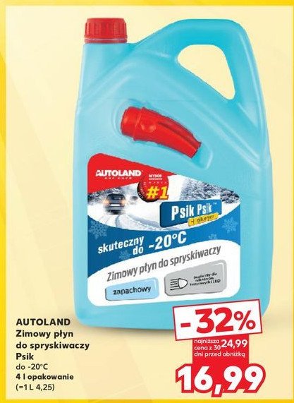 Płyn zimowy do spryskiwaczy -20c Psik-psik promocja w Kaufland