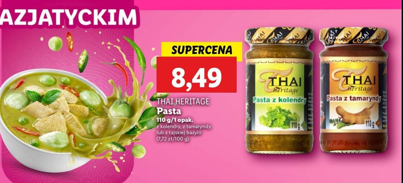 Pasta z kolendry Thai heritage promocja