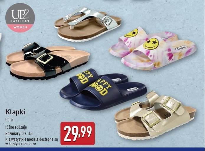 Klapki męskie Up2fashion promocja w Aldi
