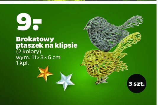Ptaszek na klipsie promocja w Twój Market