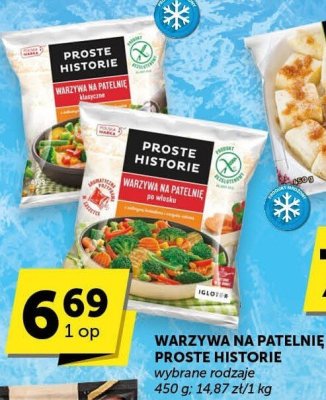 Warzywa na patelnię Proste Historie wybrane rodzaje promocja w Groszek