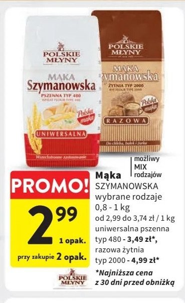 Mąka ekologiczna żytnia razowa Polskie młyny promocja
