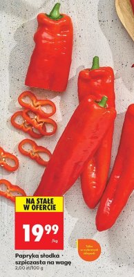 Papryka słodka szpiczasta na wagę promocja w Biedronka