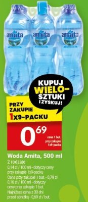 Woda Amita 500 ml promocja w Twój Market