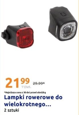 Lampki rowerowe 2 szt. promocja w Action