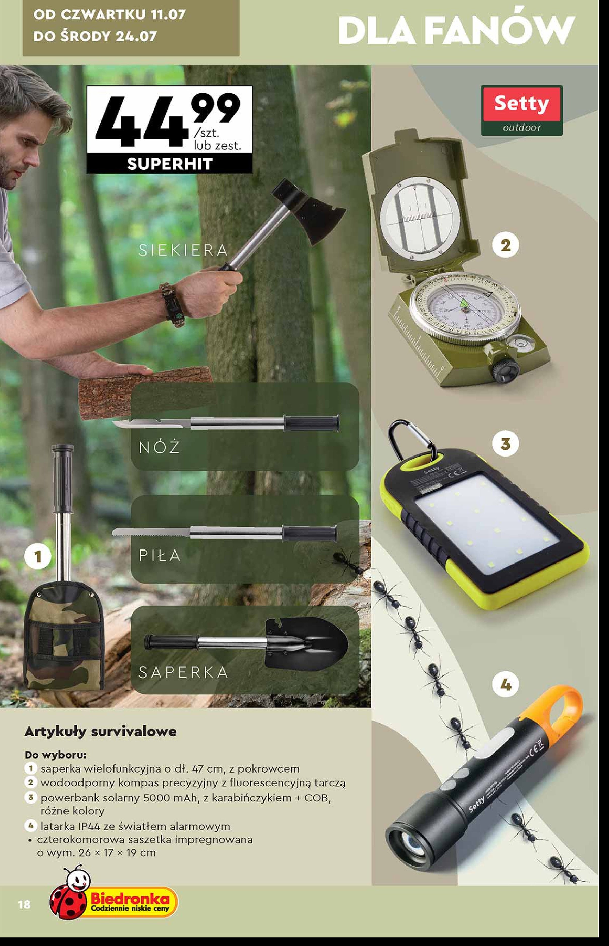 Saperka 6w1 Setty promocja