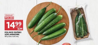 Ogórki szklarniowe polskie promocja w Stokrotka