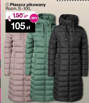 Płaszcz pikowany damski promocja w Woolworth