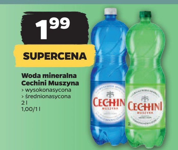 Woda wysokozmineralizowana Muszyna cechini promocja