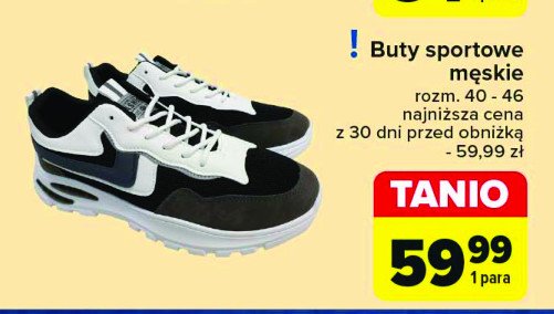 Buty męskie sportowe 40-46 promocja