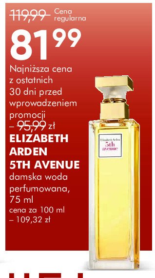 Woda perfumowana Elizabeth arden 5th avenue promocja