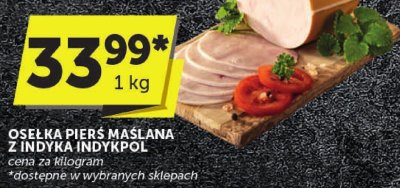 Osełka pierś maślana z indyka Indykpol promocja w Groszek